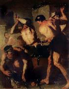 Luca  Giordano The Forge of Vulcan oil painting reproduction